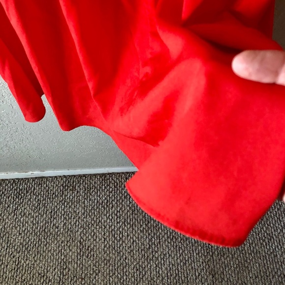 PLUS! Elastic Waist Scoop Neck Flutter Sleeve Dress - Picture 13 of 13